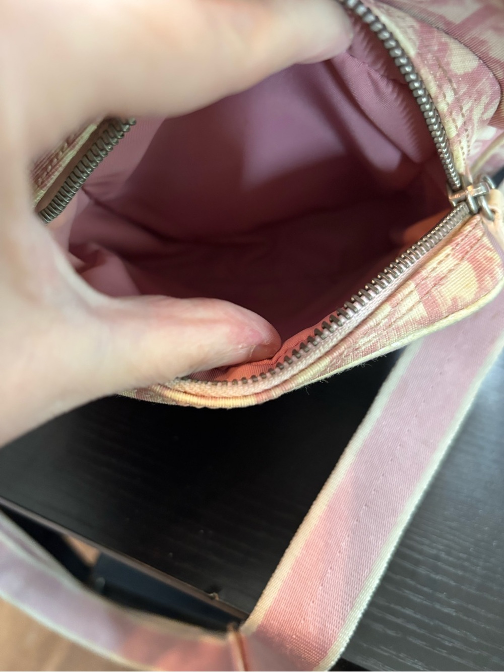 Vintage Christian Dior Pink Trotter No. 1 Crossbody Bag Galliano Era Project Bag - Picture 11 of 16